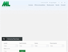 Tablet Screenshot of mlcostruzionisrl.it